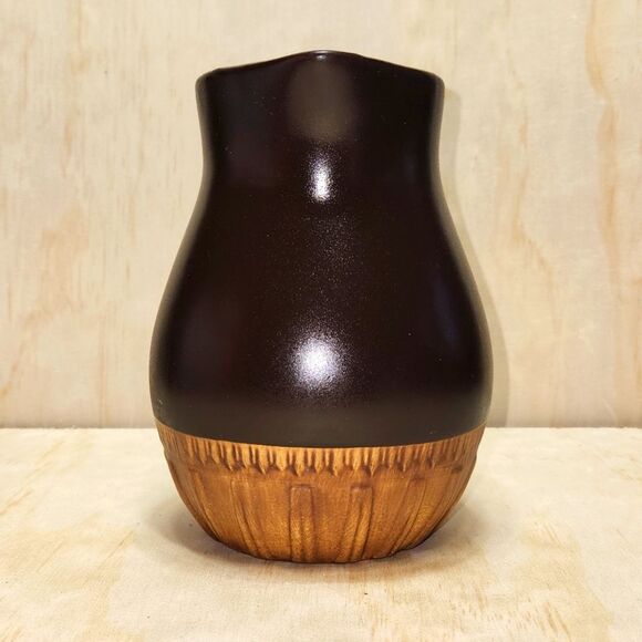 Tender Heart Treasures Ceramic Pitcher Brown Tan 1999 Vintage - Picture 2 of 9